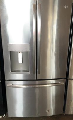GE  3 Door Stainless Steel Refrigerator

