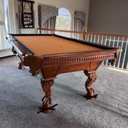 Pool Table 8ft- FREE DELIVERY- NEW FELT- NEW POCKETS- ANY COLOR