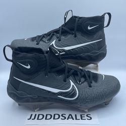 Nike Alpha Huarache NXT Black Metal Baseball Cleats DJ6517-010 Men’s Sizes