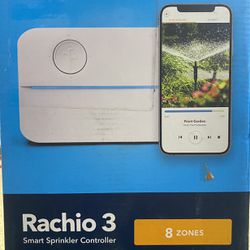 Rachio R3 Smart Sprinkler Irrigation Controller, 8 Zone