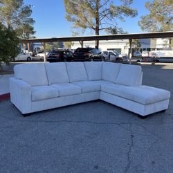 Beige L Shaped Ashley Sectional ( Can Deliver For $10 )