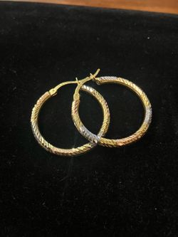 14k gold earrings #110925-1 MJ