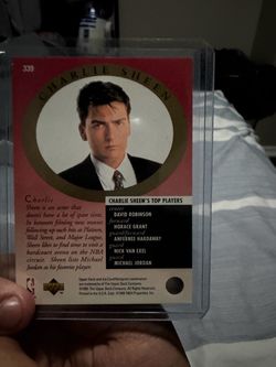 Major attractions Michael Jordan Charlie sheen card