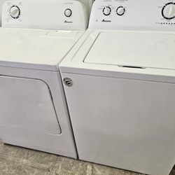 Amana Washer And Electric Dryer Matching Set Working Perfectly Fine Very Clean Super Capacity I Can Deliver To You 90  Days Warranty 