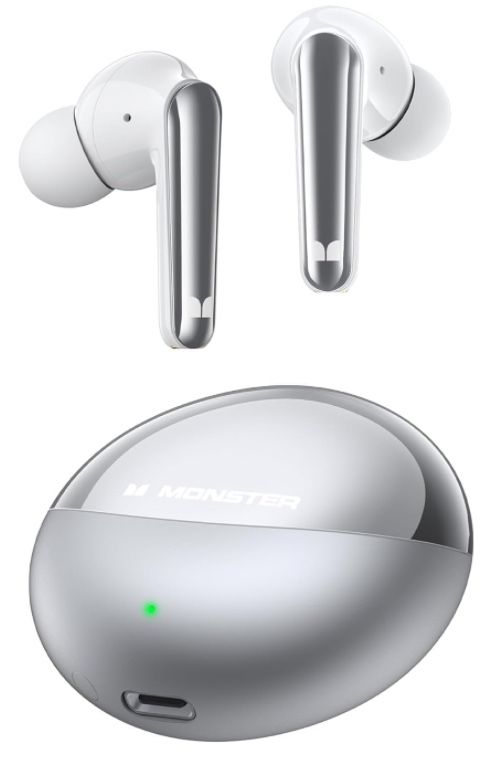 Monster N-Lite 203 AirLinks Wireless Earbuds, Bluetooth 5.3 Headphones HiFi Stereo, Wireless Earphones with HD Clear Call, 30H Playback, Touch Control