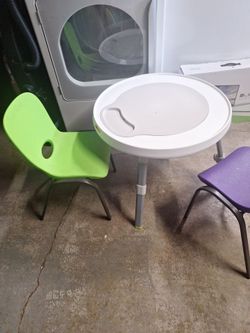 25 inch skip/hop table and life time chairs