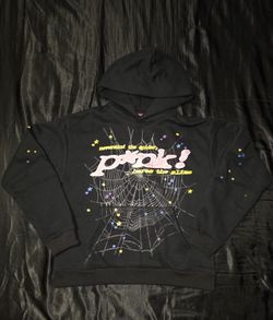 SP5DER P*NK Hoodie, Black, Sizes M & L