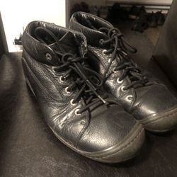 Keen 13004-BLCK Men’s Black Leather  Lace Up  Ankle Boots Size 12