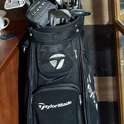 Mixed Golf Club Set And Golf Taylor made Golf Bag 