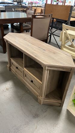(In Store) Grey Sauder Palladia TV Stand Entertainment Credenza