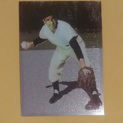 1994 The National Pastime Phil Rizzuto New York Yankees N.Y. Comic Images Promo Chrome Chromium Baseball Card Vintage Collectible HOF MLB Hall Of Fame