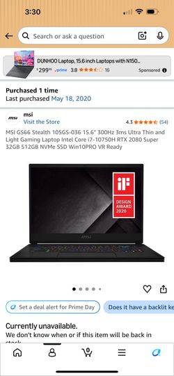 MSI laptop