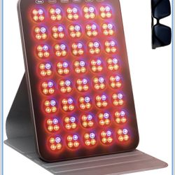 Red Light Therapy for Face 6 Modes, Portable Red Light Therapy Panel with Protective Goggles and Timer, Infrared Red Light Therapy for Body Care, Brow