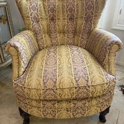 Antique wingback chair