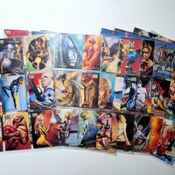 Marvel Masterpieces 1996Trading Cards Near COMPLETE BASE SET, #1-99