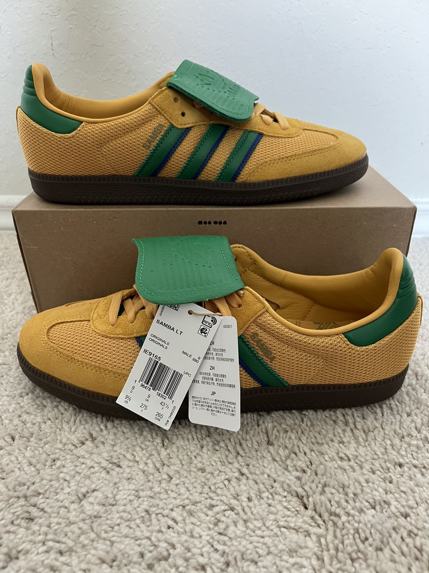 adidas Originals Samba LT Preloved Yellow Green Gum