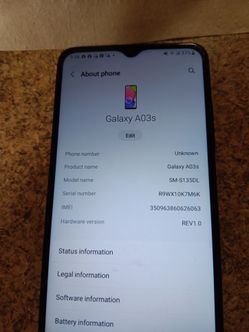 Galaxy A0S unlocked