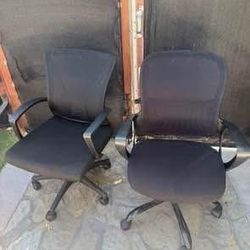 Like new Black computer office chairs