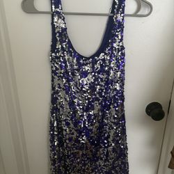 Purple Sequin Dress