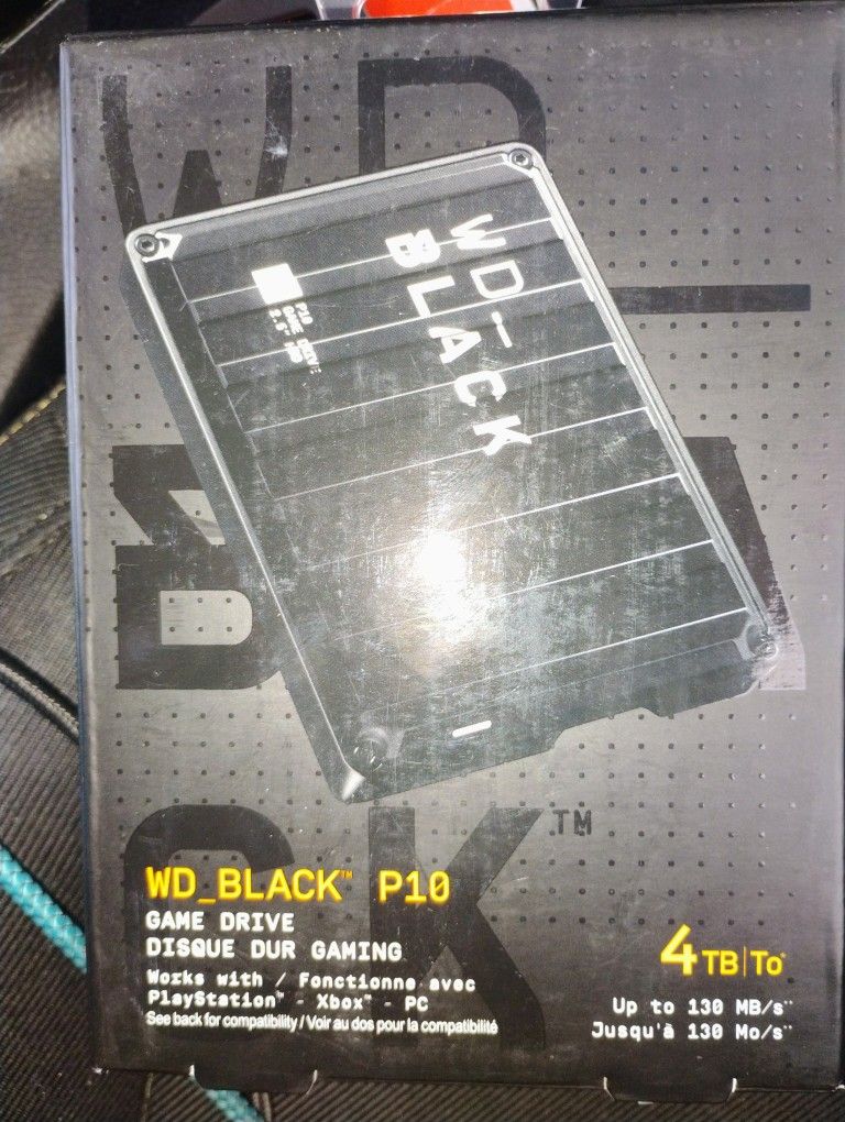WD Black P10 4TB Gaming HARDDRIVE