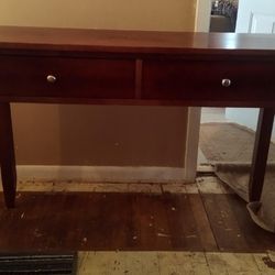 Solid Wood Console / Entry Way Table For Sale. 