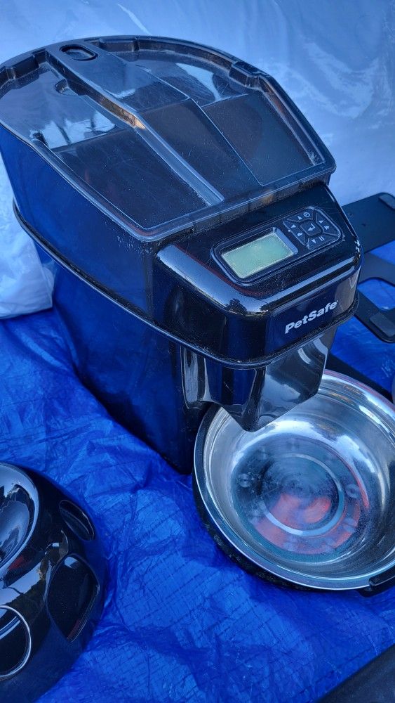 Automatic Pet Feeder And Ceramic Smart Feeder Combo