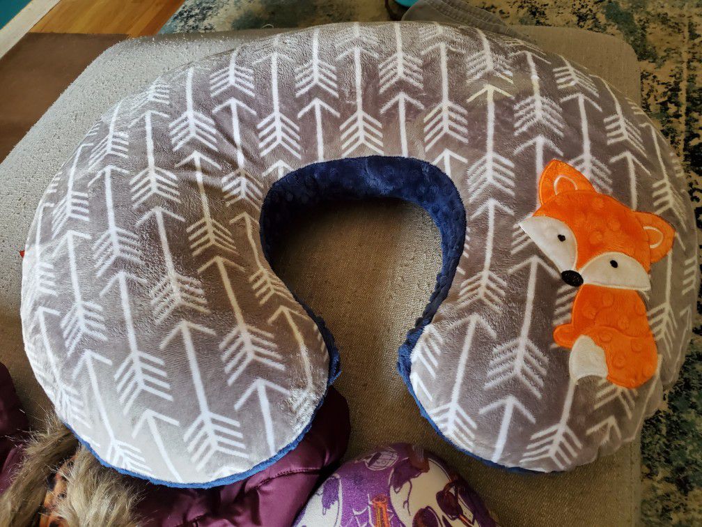 Boppy Pillow W Custom Fox Cover
