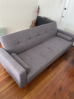 Heather grey sleeper sofa