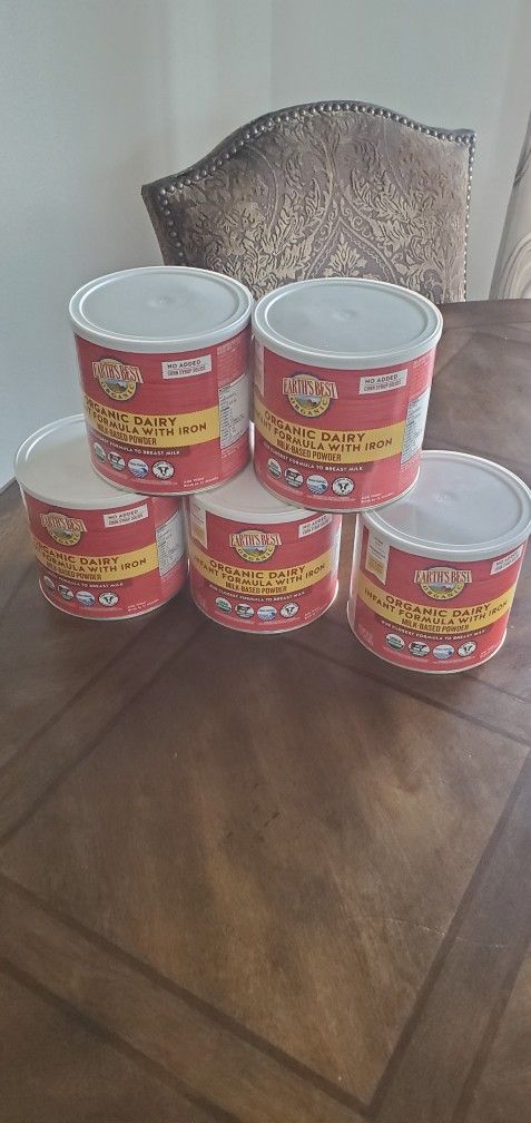 5 Cans EARTH'S BEST ORGANIC 21 OZ
