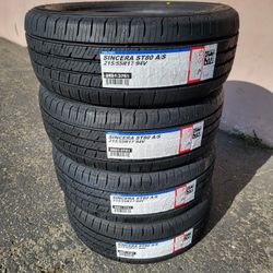 215 55 17 NEW TIRES FALKEN CAMRY AVALON ALTIMA ACCORD ACURA LEXUS KIA MALIBU IMPALA 