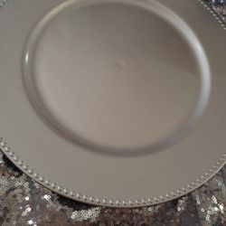 SILVER CHARGER PLATES  (READ NOTES)