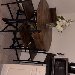 Farmhouse  Kitchen Table With Chairs 