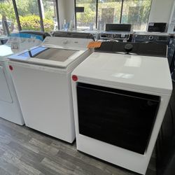 $1198 LG Washer & Gas Dryer Combo Set, Open Box, Fully Tested, One Year Warranty