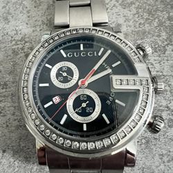 Gucci G-Chrono 101M Factory Diamond Watch – Men's 44mm Swiss Quartz