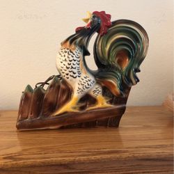 1950s Rooster TV Lamp And Planter 