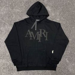 Amiri Staggered Logo Hoodie