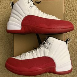 Size 10.5 (Pre owned, with original box) - Air jordan 12 retro cherry Chicago 2023