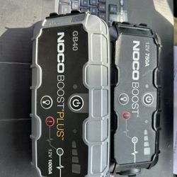 Noco Boost 12v 750a + Gb40 Noco Boost Plus 1000a. 