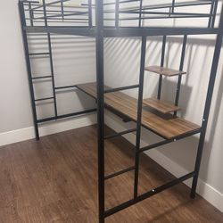 Bunk Bed Frame w/ Desk 