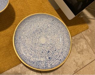 Italian 18” round decorative platter