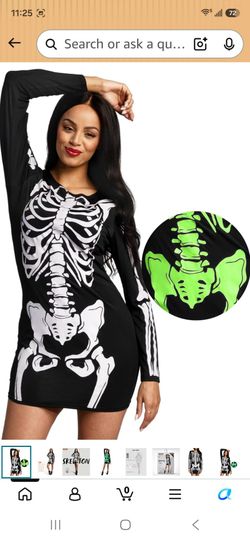 Womens XL Skeleton Costume $15