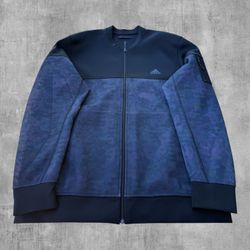 Adidas Black Floral Bomber Jacket Full Zip Reversible Mens XL Track Streetwear