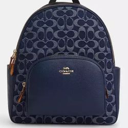 Coach Denim Backpack 