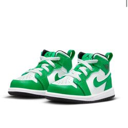 Air Jordan 1 Mid Lucky Green 