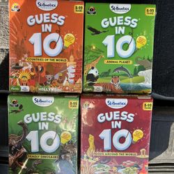 4 Skillmatics Guess in 10 Games. Perfect for Boys, Girls, Kids, and Families Who Love Educational Toys, Board Games, Gifts for Ages 3, 4, 5, 6 and Up 