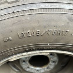 Oem Chevrolet Eight Lug Tires And Rims With Center Caps