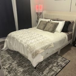 Queen Bed Frame + Mattress 