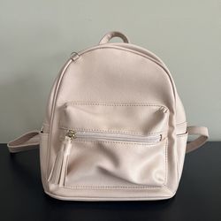 Ihayner Mini Backpack Purse Shoulder Bag Girls Teens Women Faux Leather Beige