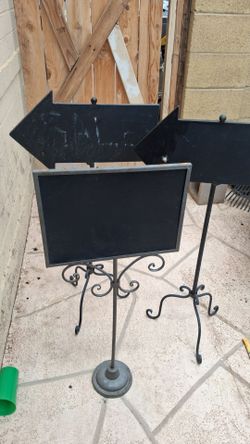 3 metal signs