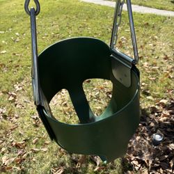 Green and Yellow Infant / Toddler Bucket Swing